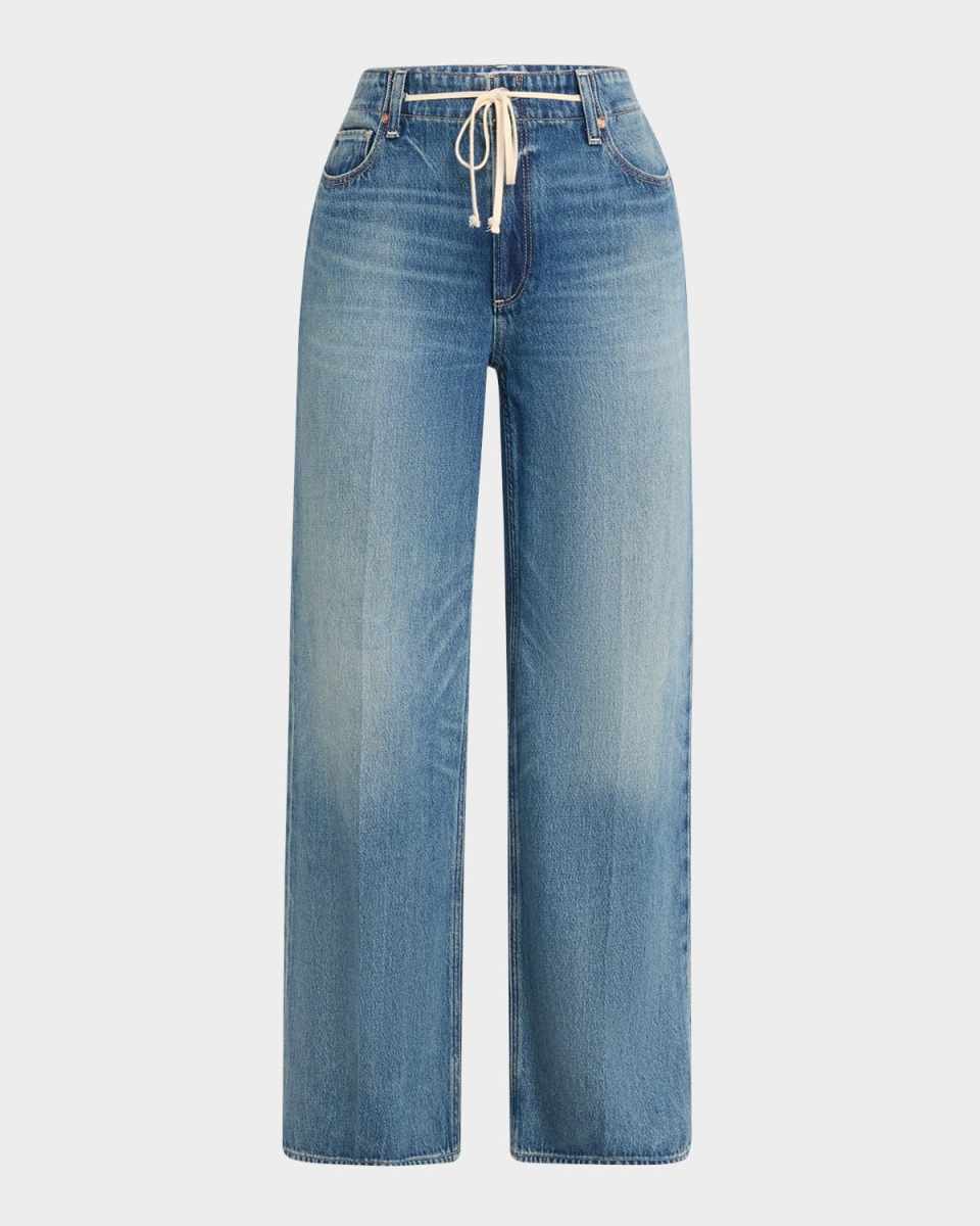 Zoey Wide-Leg Jeans with Tie
